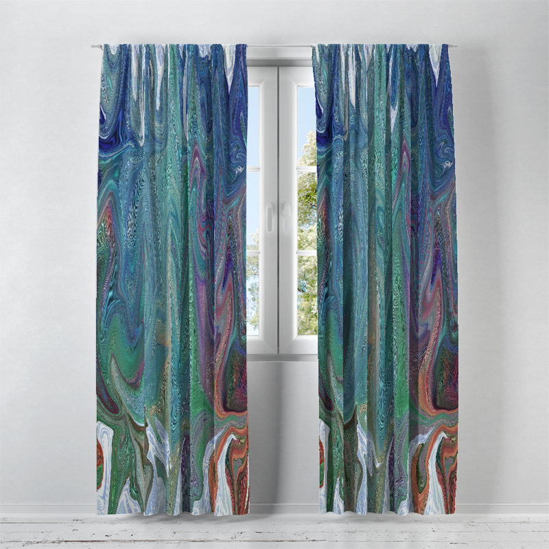 Semi Sheer Curtain Pair, 40" W x 52" L