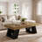 55.12" Rectangular Farmhouse Coffee Table