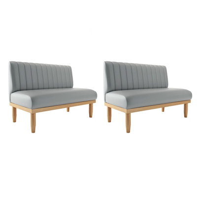 Faux Leather Upholstered Bench