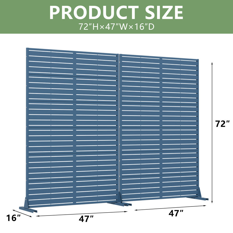 Metal Privacy Screen Fence Panel