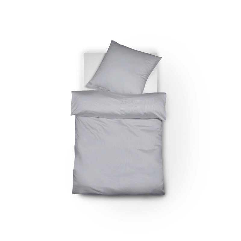 Porto 100% cotton 230 TC Duvet Cover Set, 155 x 220 cm - 1 Pillowcase (80 x 80 cm), Blue