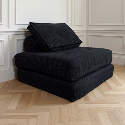 Canapé-lit pliable: futon avec coussin, support pour le dos, conception pliable et portable, aucun assemblage requis