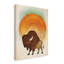« éblouissante sun bison », art sur toile-31978227