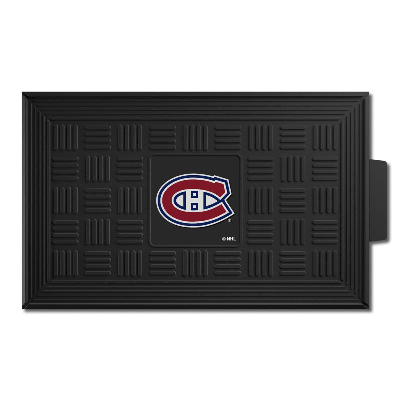 Tapis d'entrée antidérapant 31,25 po x 19,5 po NHL Medallion, Montreal Canadiens