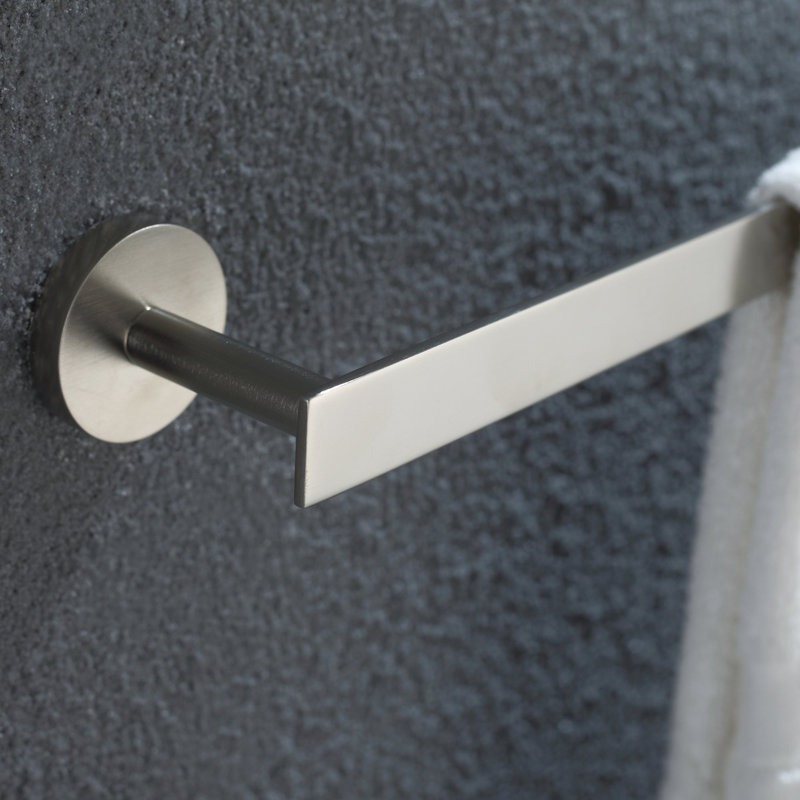 Imperium 23.62" Wall Mounted Towel Bar, Brushed Nickel