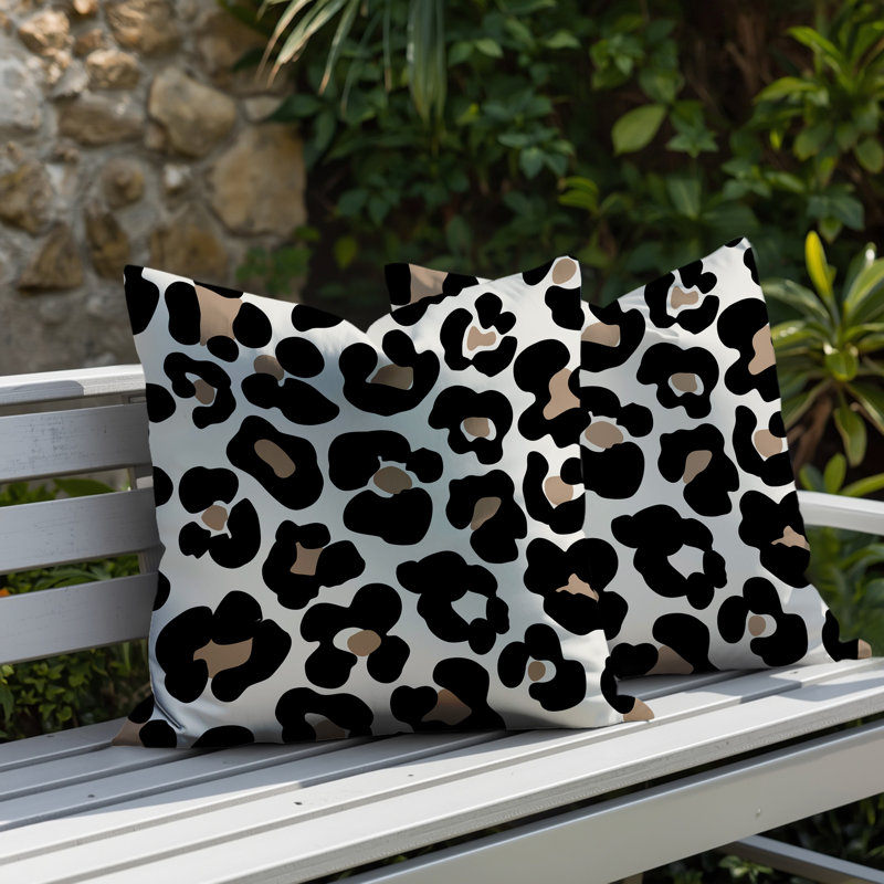Coussin intérieur / extérieur Davi, 16x16, Black