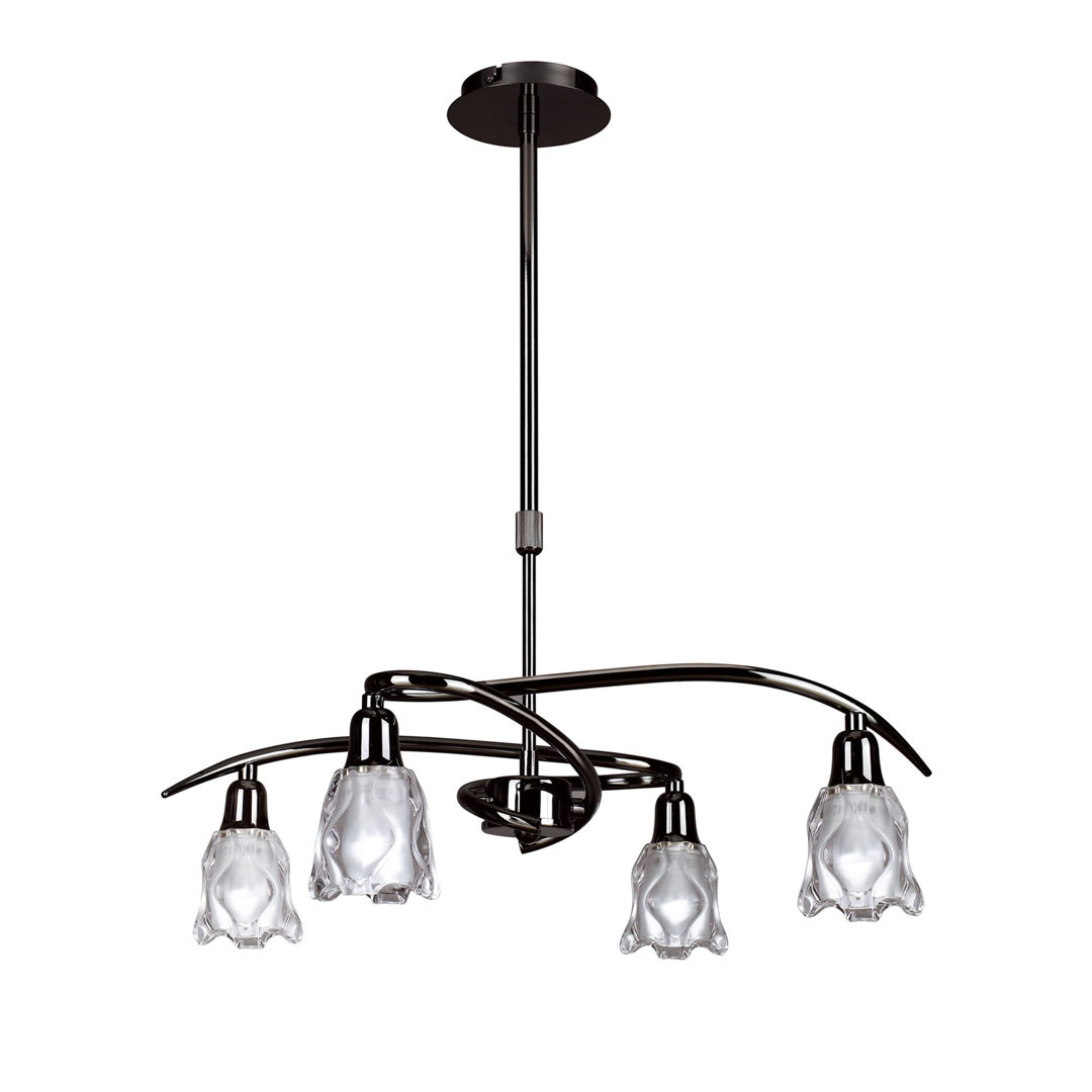 LED-Kronleuchter 4-flammig Champlon