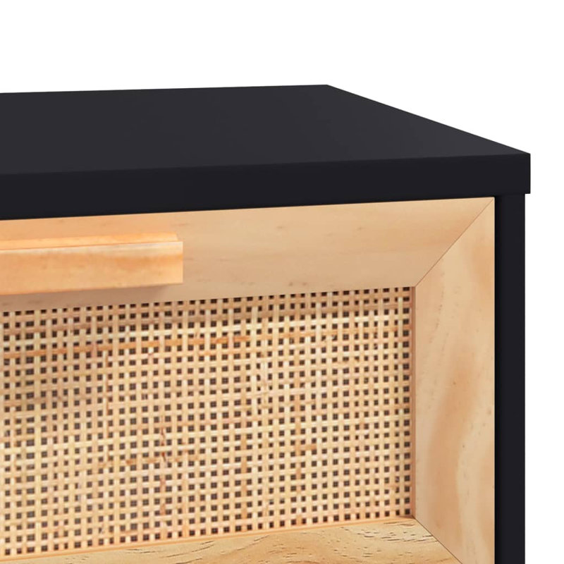 Felixstowe Coffee Table with Storage, Black/Brown