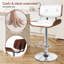 Upholstered Adjustable Height Counter Stool with Solid Wood Frame-2142107551
