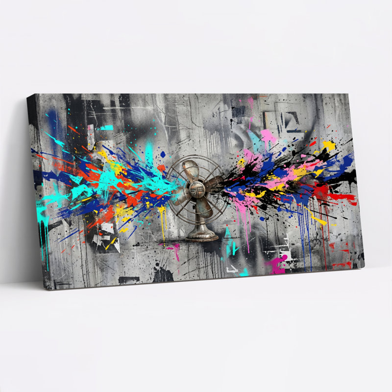Ensemble de 1 tableau abstrait sur toile, L 48 po x H 24 po, Wrapped Canvas
