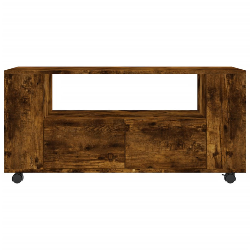 Massi TV Stand for TVs up to 43", Smoked Oak