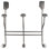 Door Hook Rack Organizer Silver