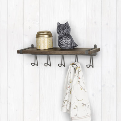 Legaspi Wall 5 - Hook Wall Mounted Coat Rack