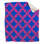 Pink Blue Interlocking Pattern Blankets