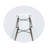 Kamron Round Glass Top Solid Wood Base Dining Table