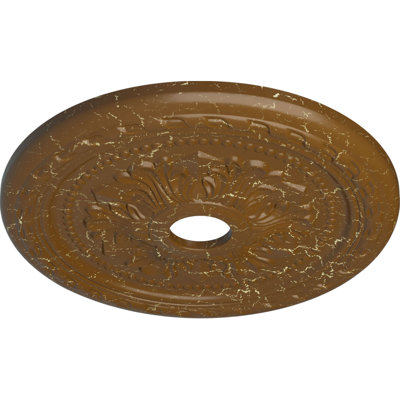 Médaillon de plafond palmetto 23 5/8 po x P 3 5/8 po x P 1 5/8 po (convient aux auvents jusqu'à 3 5/8 po)