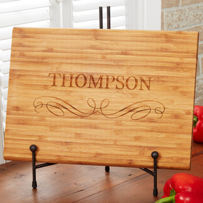 Classic Kitchen Personalized Bamboo Cutting Board