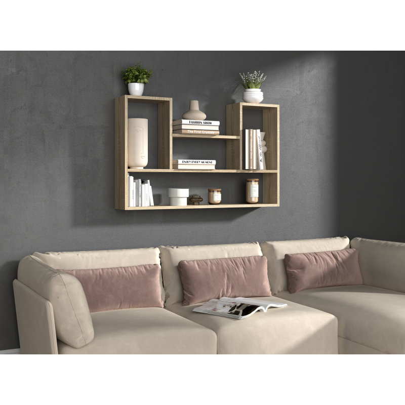 Gauron 16cm H x 60cm W Standard Bookcase, Wood