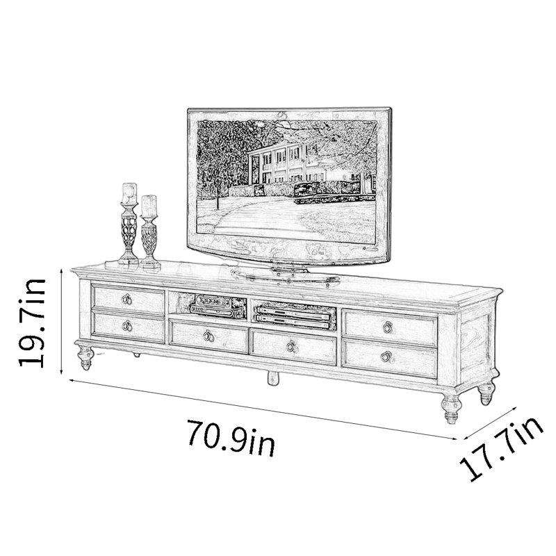 Meuble télé américain simple