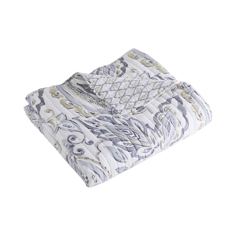 Tamsin Grey Quilted throw