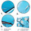 «Tide Tide» noir et bleu - art mural géométrique en métal MT137503-1599503924