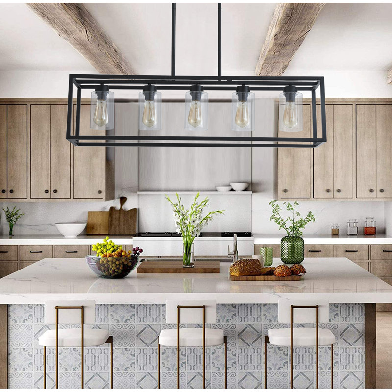 5 - Light Black Kitchen Island Pendant