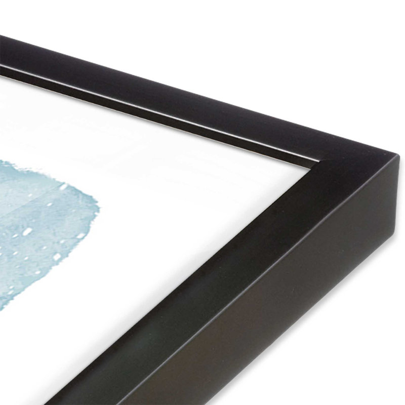 Imprimé hivernal d'hiver, H 17,75 po x l 17,75 po, Cadre simple en zinc patiné, bois massif