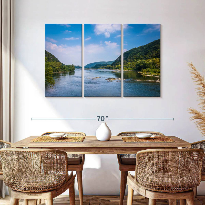 Vue dégagée de la rivière Alomac Potomac, H 36 po x l 57 po