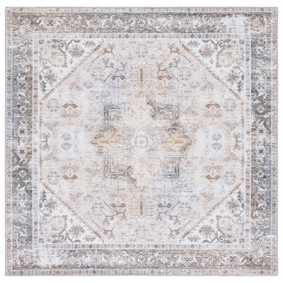 Tapis oriental beige / gris Delvalle