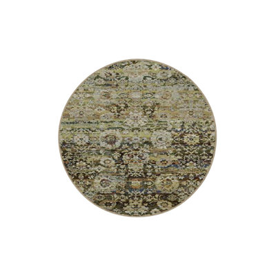 Tapis vert tissé à motif géométrique traditionnel