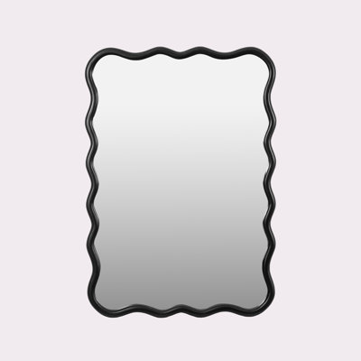 Solid Wood Wavy Mirror