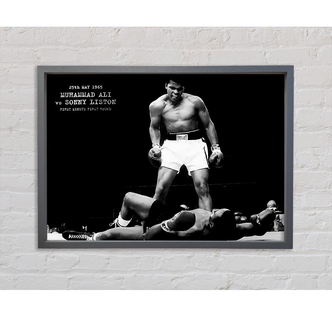 Muhammad Ali Mighty Fist - Einzelner Bilderrahmen Kunstdrucke auf Leinwand