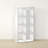 8-Cube Bookcase, Thick Frame,  White-119847681-120436673
