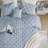 Bailey Blue Diamond Pucker Woven Wrinkle Resistant 3-Piece Twin/Twin XL Comforter Set-110406106-110406110