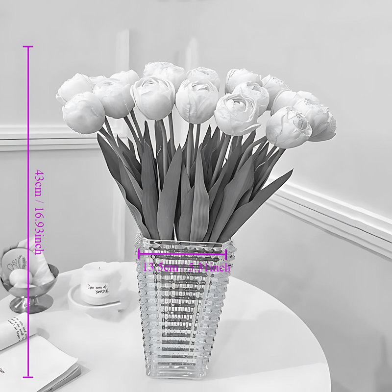 Arrangement de tulipes, Blanc