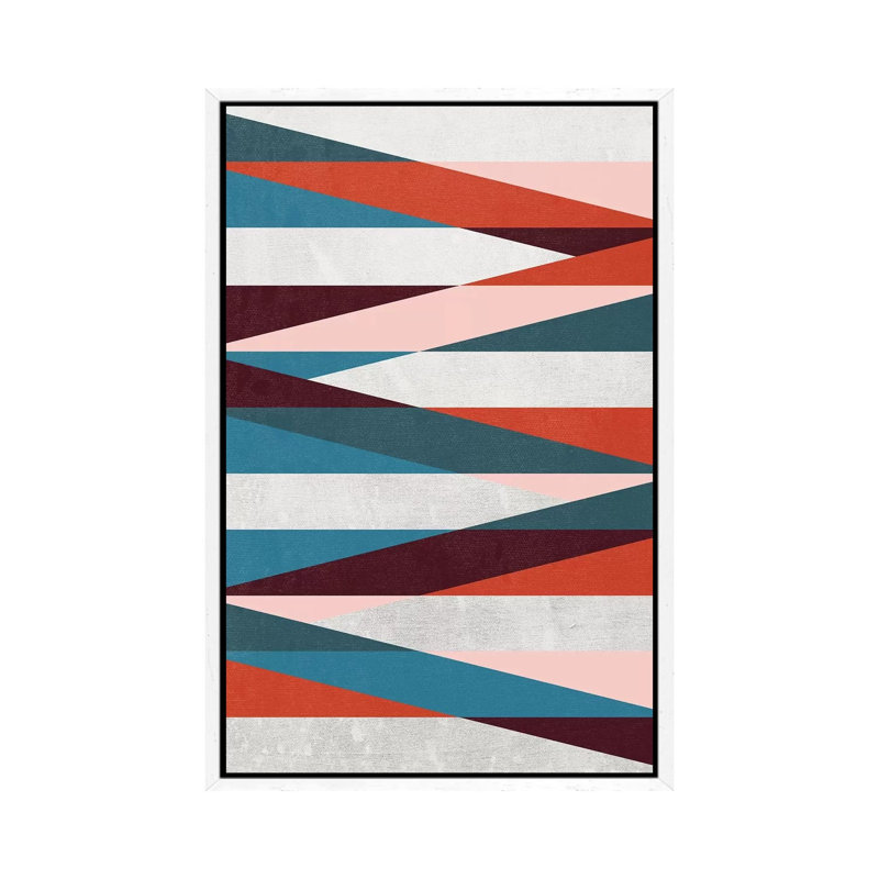 Intuitive IV by Susana Paz - Print on Canvas, 66.04cm H x 45.72cm W x 3.81cm D, White Floater Framed