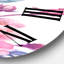 Rose rétro avec fleurs et feuilles bleues - Horloge murale traditionnelle-60327203
