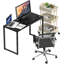 Bureau d'ordinateur 32 pouces: style mission, noir