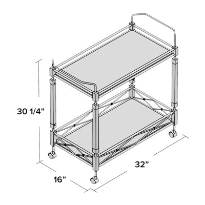 Metal Bar Cart