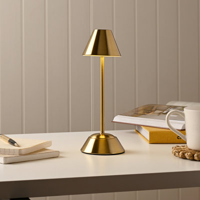 Bronze USB LED Touch Table Lamp - Medium