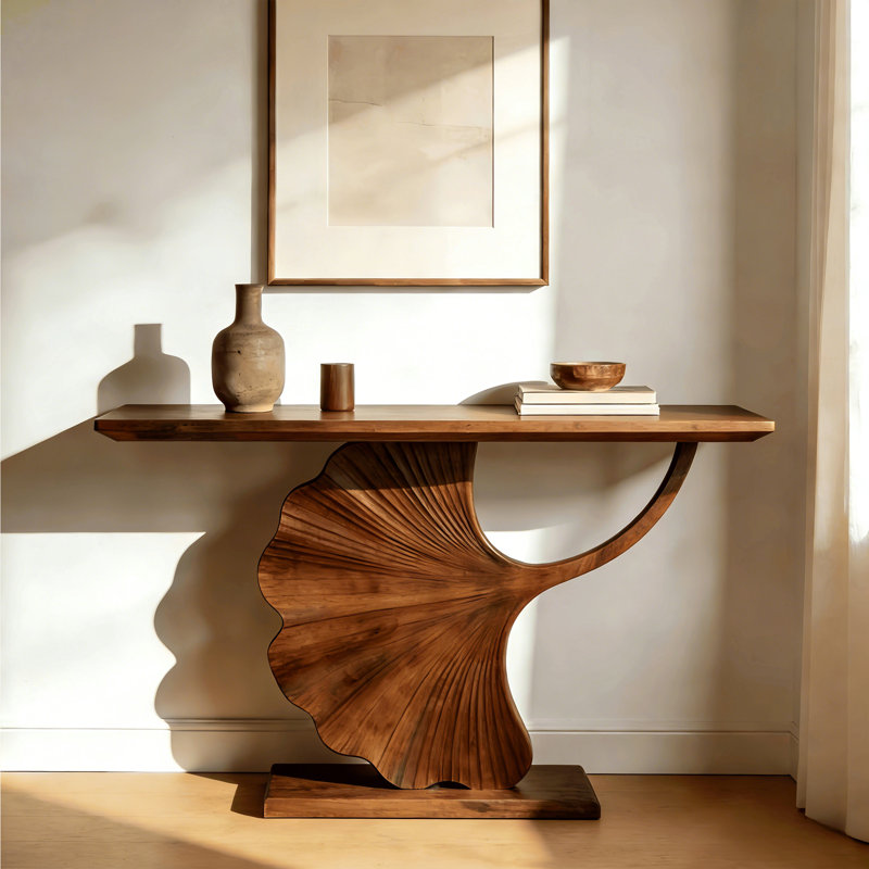 Nordic Style Solid Wood Console Table, 35.4" H x 62.9" W x 15.7" D