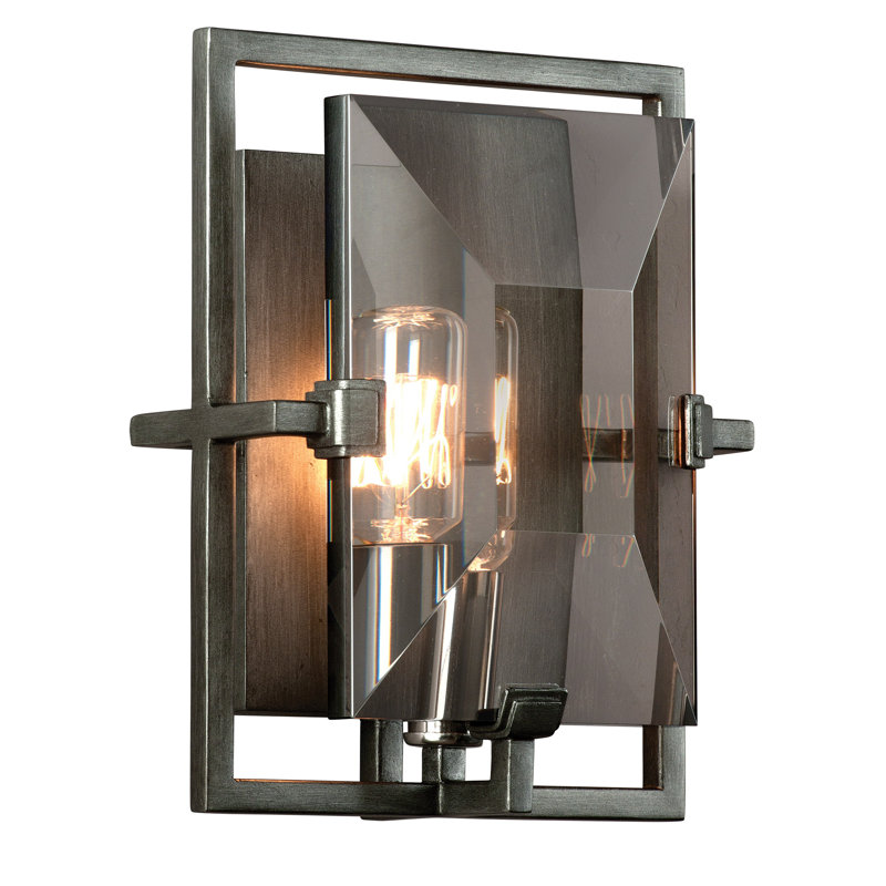 Applique murale 1 lumière avec verre Prism