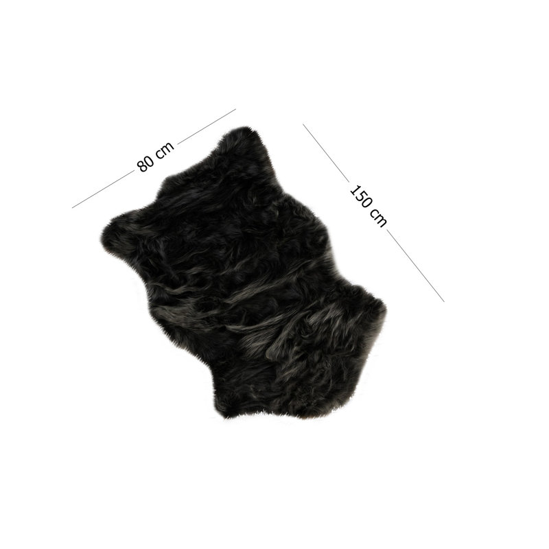 Tapis pour salle de bain Braylon, Noir, H 0,5 po x l 31,5 po x L 59,06 po