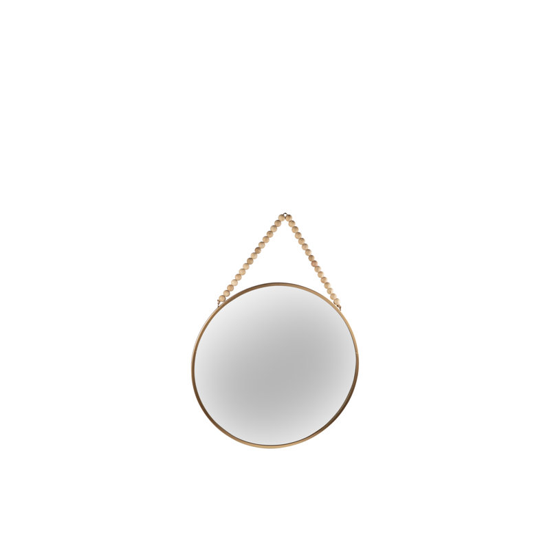 Miroir d'appoint Jazmyne, 22 po x 22 po, Or