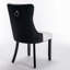 Chaise rembourrée en polyuréthane et velours-1309429677