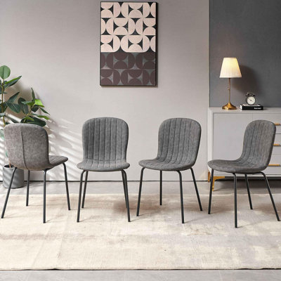 Hollymead Tufted Upholstered Back Side Chair Dining Chair by George Oliver