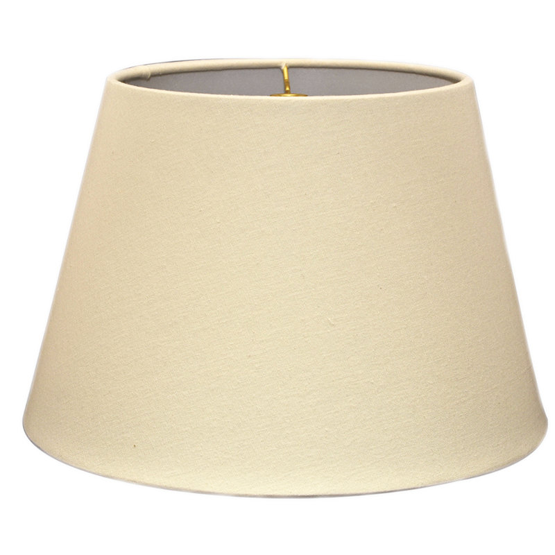 Abat-jour Linen Empire (Araignée), Lin coquille d'œuf, H 12,5 po x l 20 po x P 20 po
