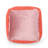 Spongy Microfiber Square Pouf, Coral-179968413