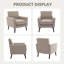 Upholstered Linen Armchair-45427138