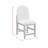 Oldfield Round Back Counter Stool with Grey Fabric in Black (2 Per Carton)